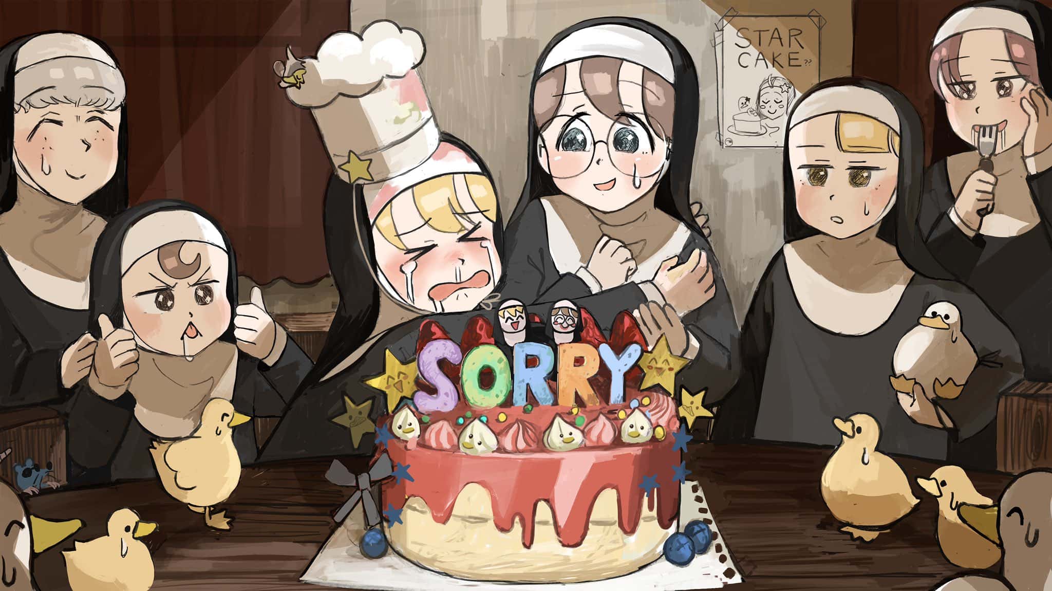 1 - 337 Она испекла торт для того что бы извинится перед ней